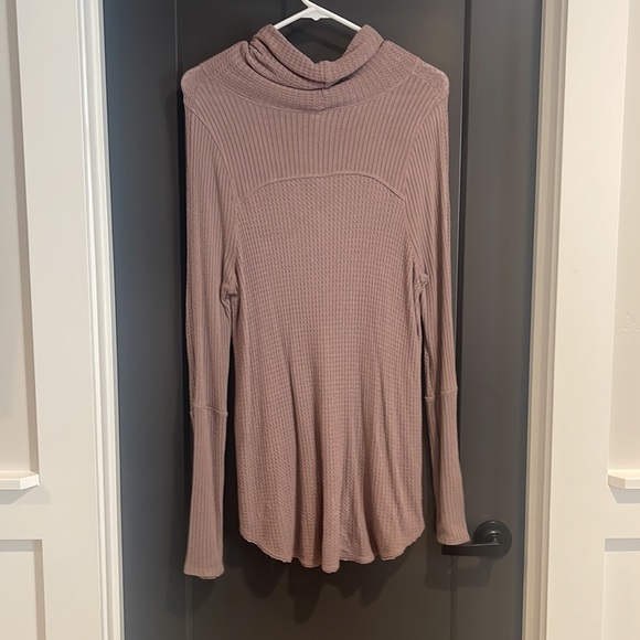 Free People Waffle Knit Turtle Neck - Picture 2 of 2